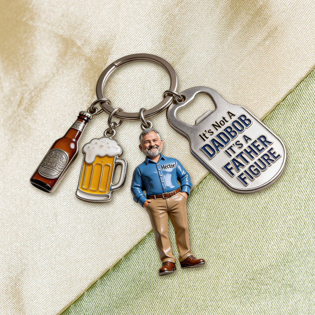 It's Not A Dad Bob - Personalized Father Premium Keychain With Charms