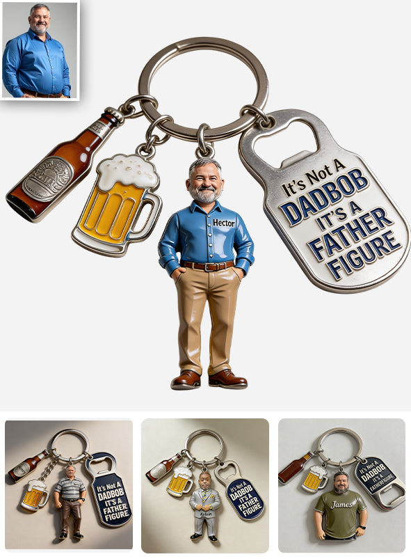 It's Not A Dad Bob - Personalized Father Premium Keychain With Charms