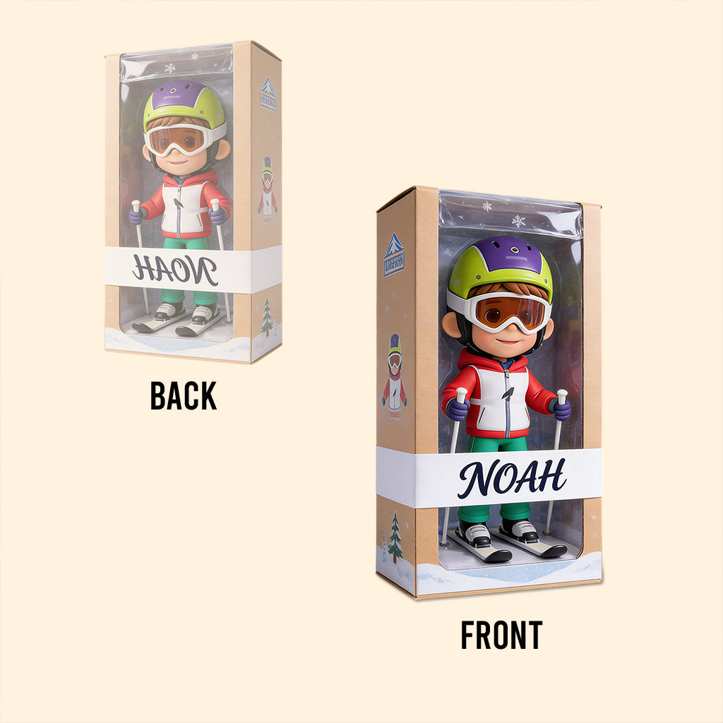 Any Sport - Skiing, Hockey, Volleyball, Football,... - Personalized Skiing Custom Shaped Acrylic Plaque