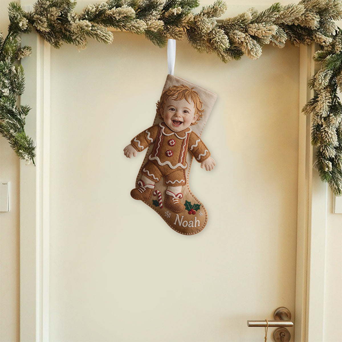 Holiday Costume Moment - Personalized Family Shaped Christmas Stocking