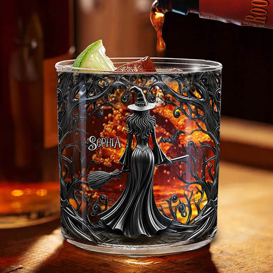 Verre à whisky personnalisé « Sorcière murmurante »