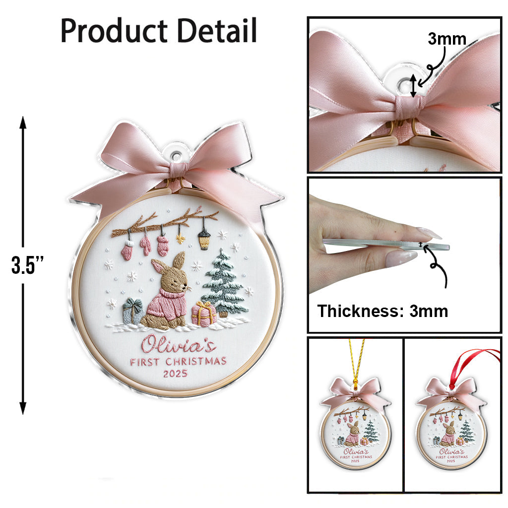 Mon premier Noël - Ornement personnalisé pour enfant