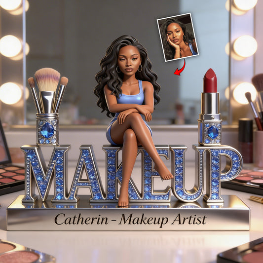 Makeup Artist - Personalized Makeup Custom Shaped Acrylic Plaque