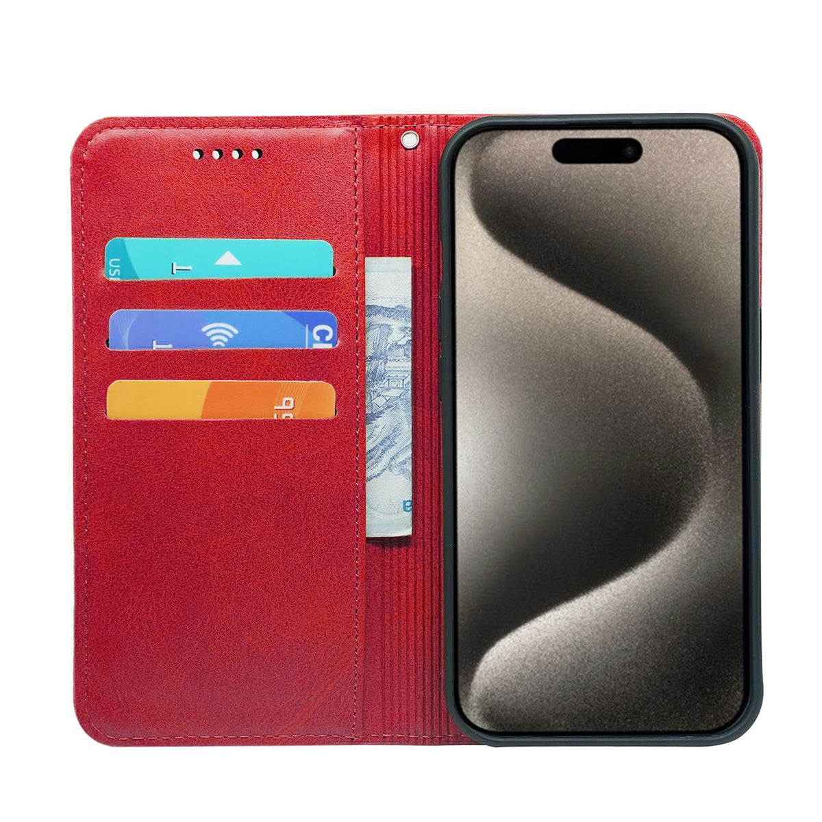Meilleur Papa - Étui de Téléphone Portefeuille Personnalisé avec Sangle