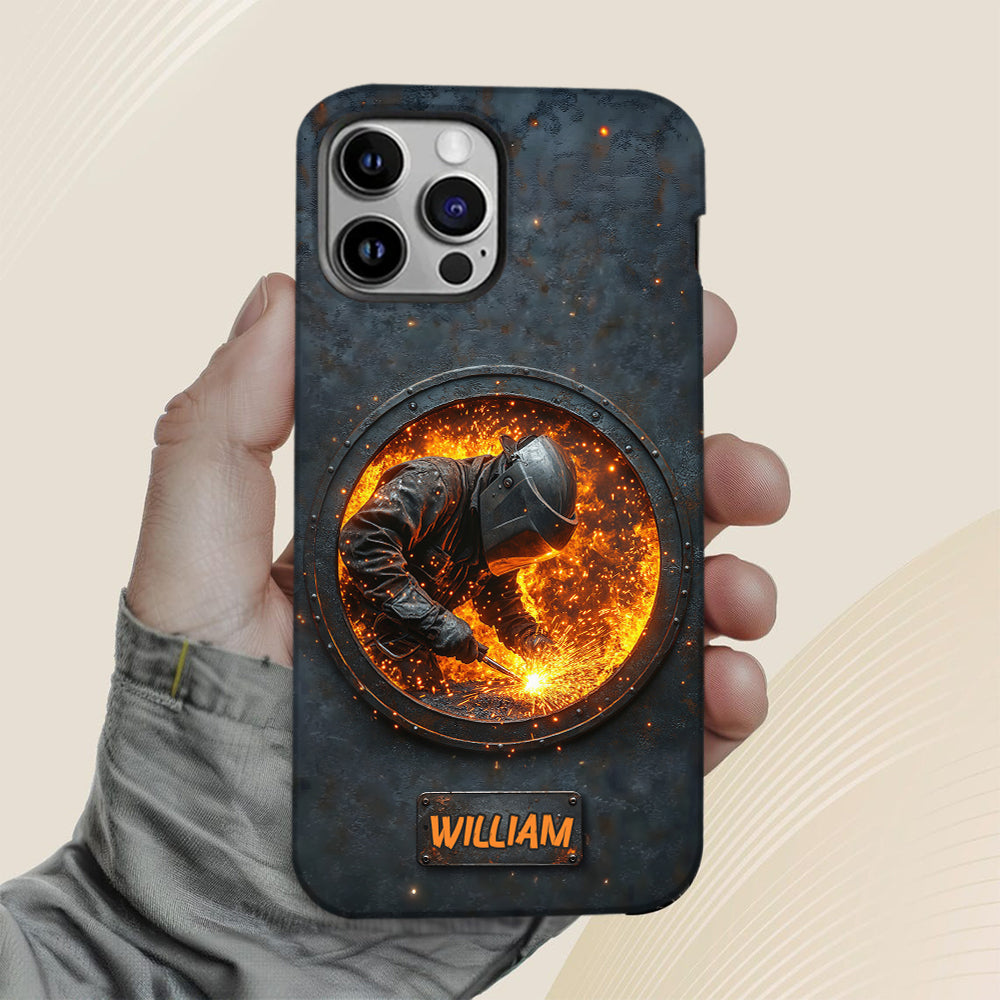 Gift For Welder Man - Personalized Welder Full Print Phone Case