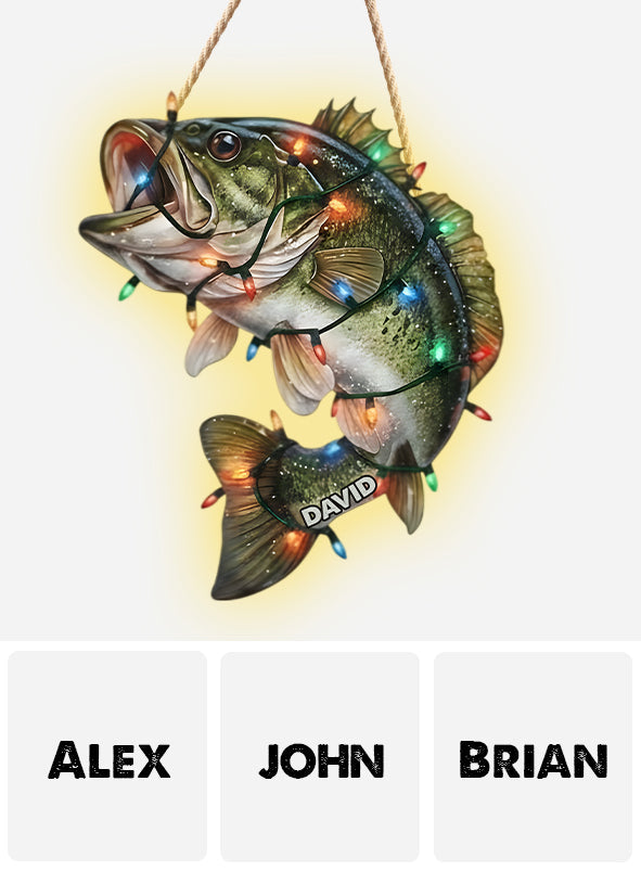 Passionné de pêche ? - Panneau lumineux LED personnalisé sur le thème de la pêche en acrylique