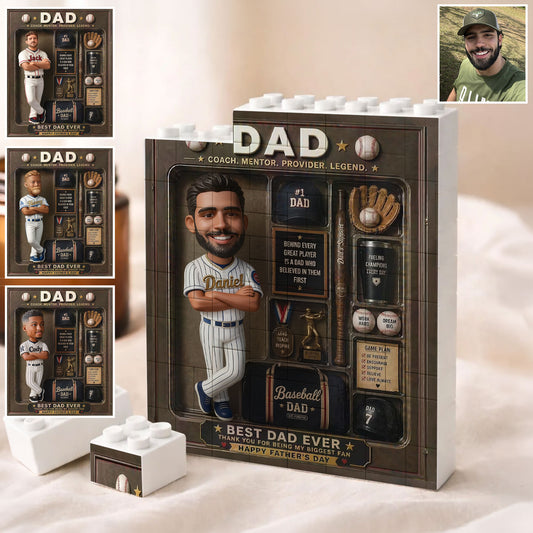 Meilleur Papa - Blocs de Construction Personnalisés en Forme de Balle
