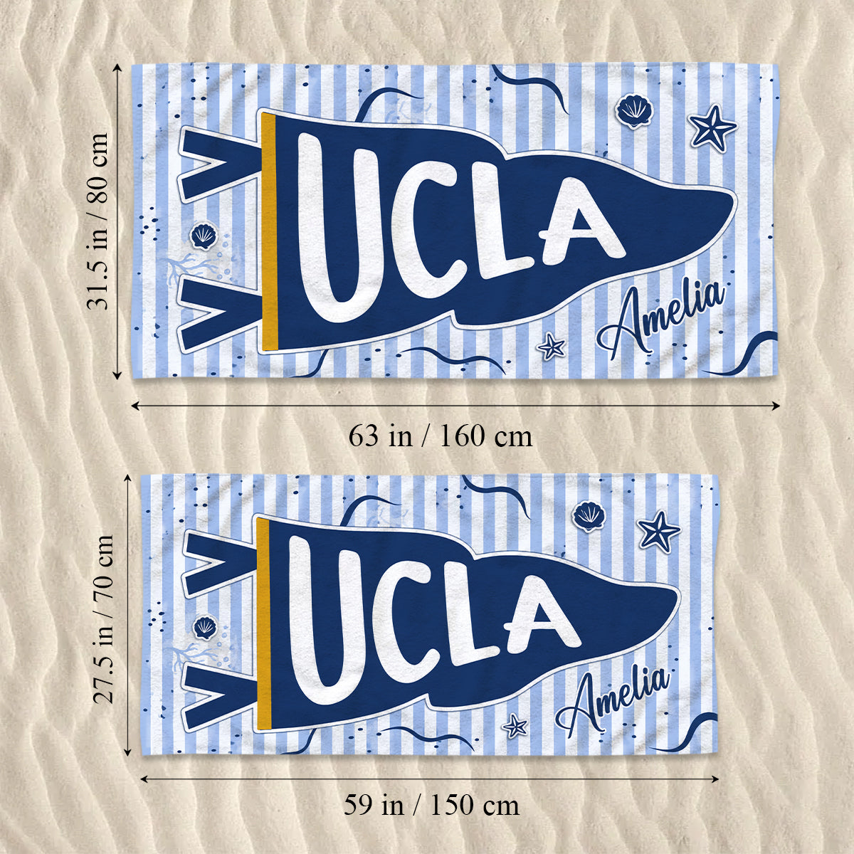 Back To School - Personalized Teacher Quick-dry Beach Towel/ Bath Towel