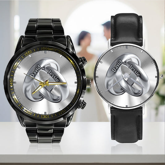 Le Temps de l'Amour - Coffret de montres personnalisées pour couples
