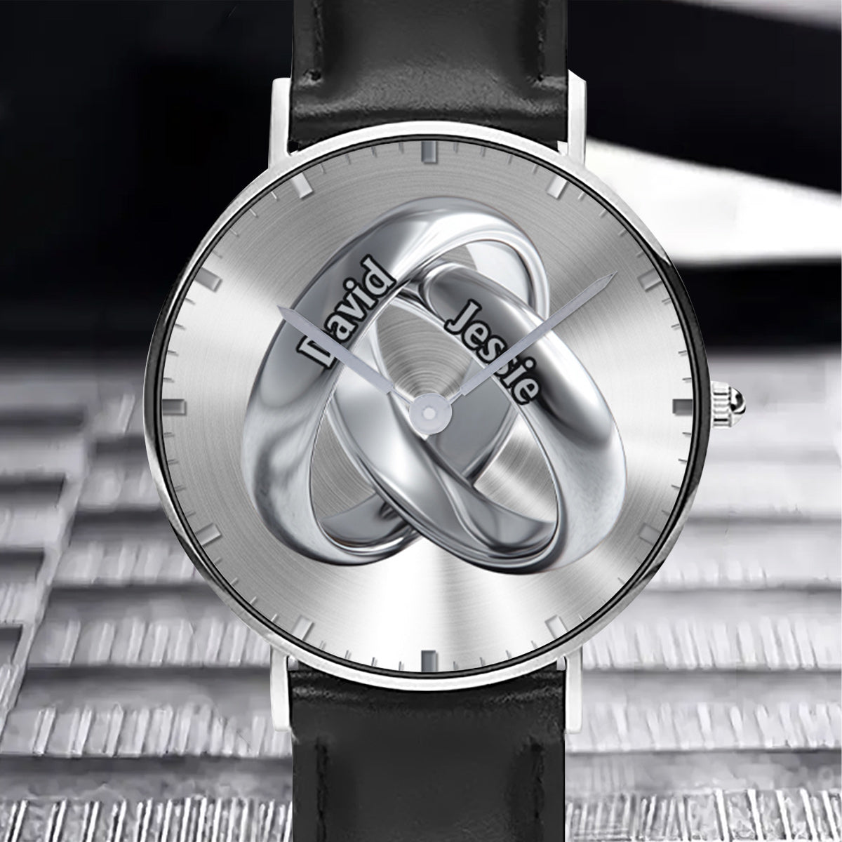 Time Of Love - Personalized Couple Hand Watch Set