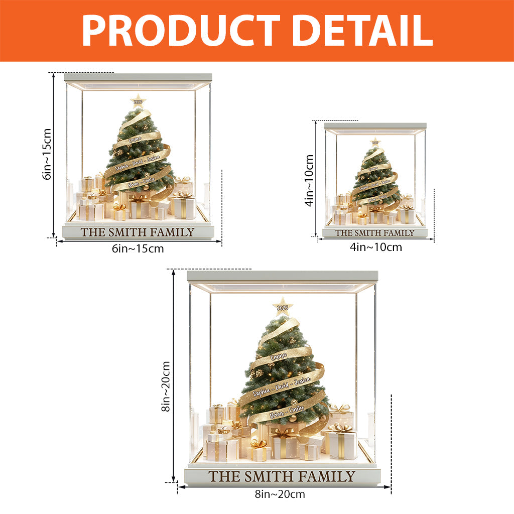 Joyeux Noël - Plaque acrylique personnalisée pour la famille