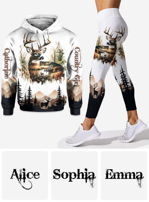 Country Girl - Personalized Hunting Hoodie and Leggings