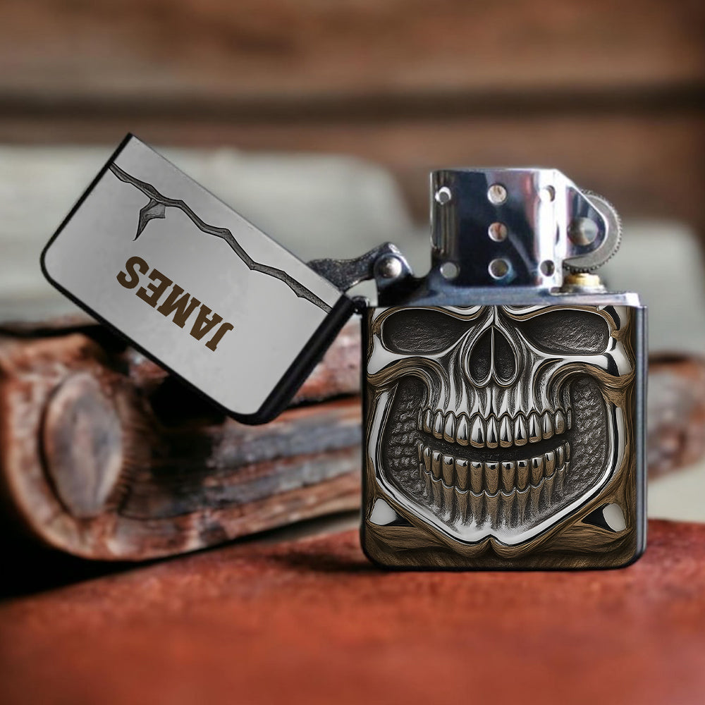 Metallic Skull - Personalized Skull Lighter