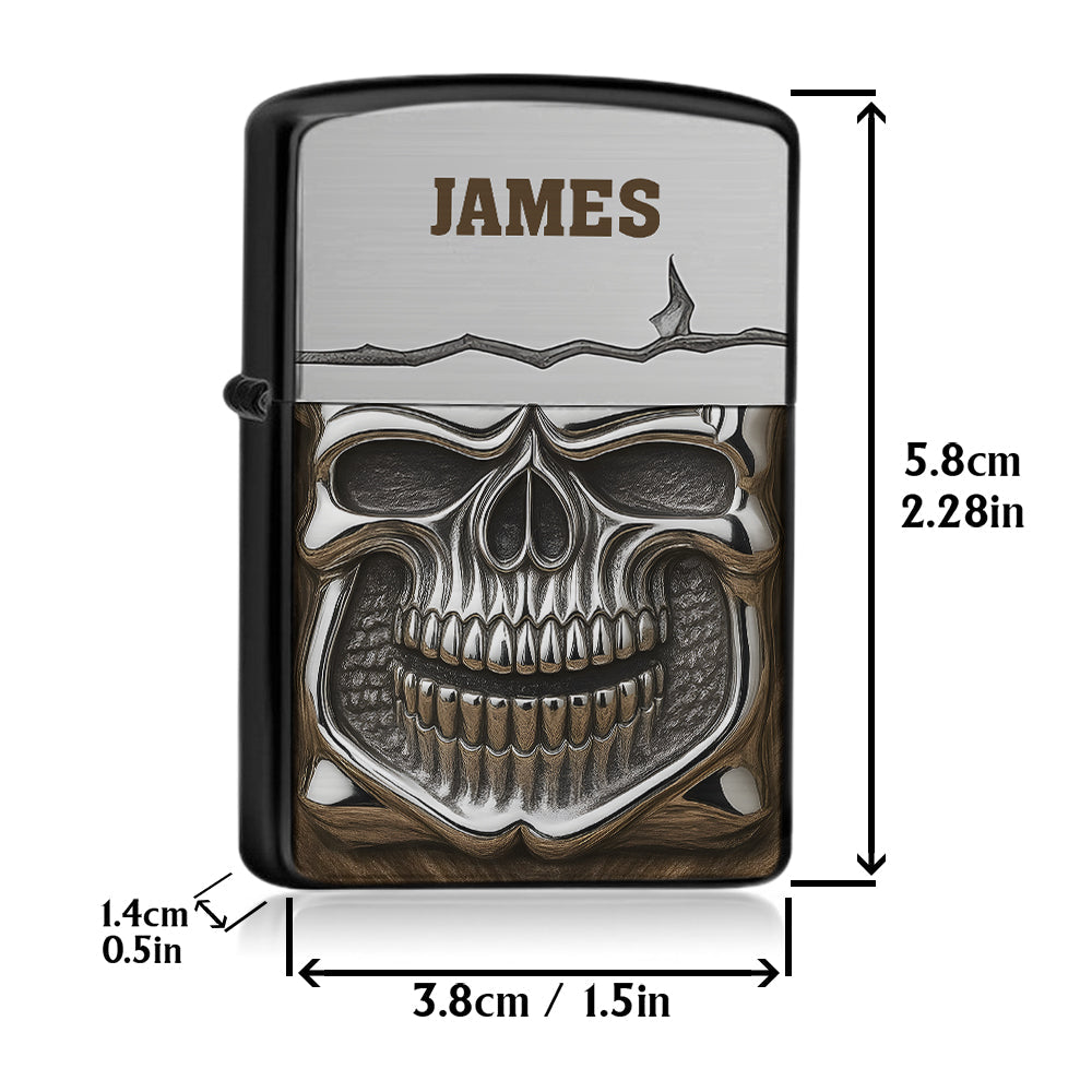 Metallic Skull - Personalized Skull Lighter