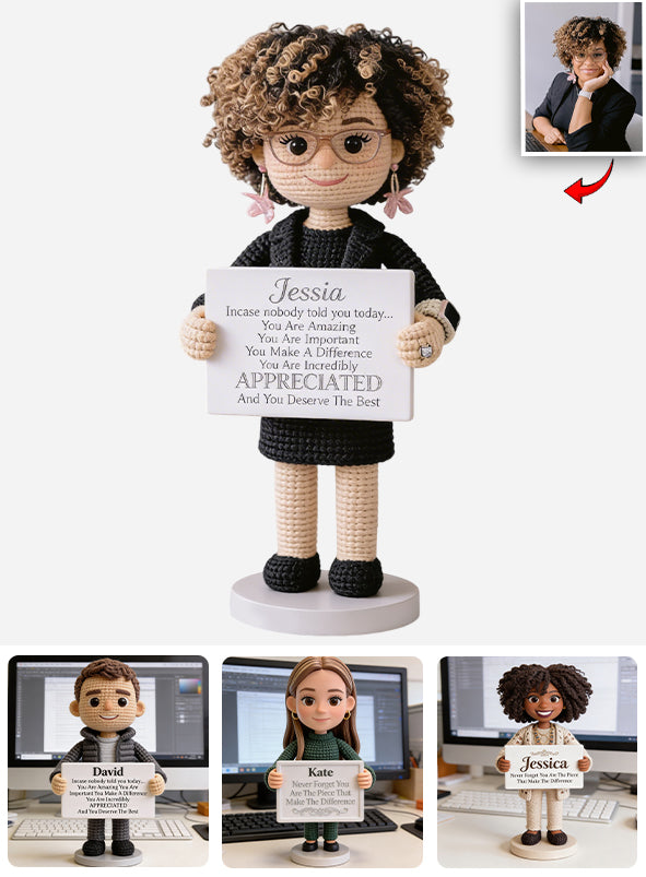 You Make A Difference - Personalized Colleague Custom Shaped Acrylic Plaque