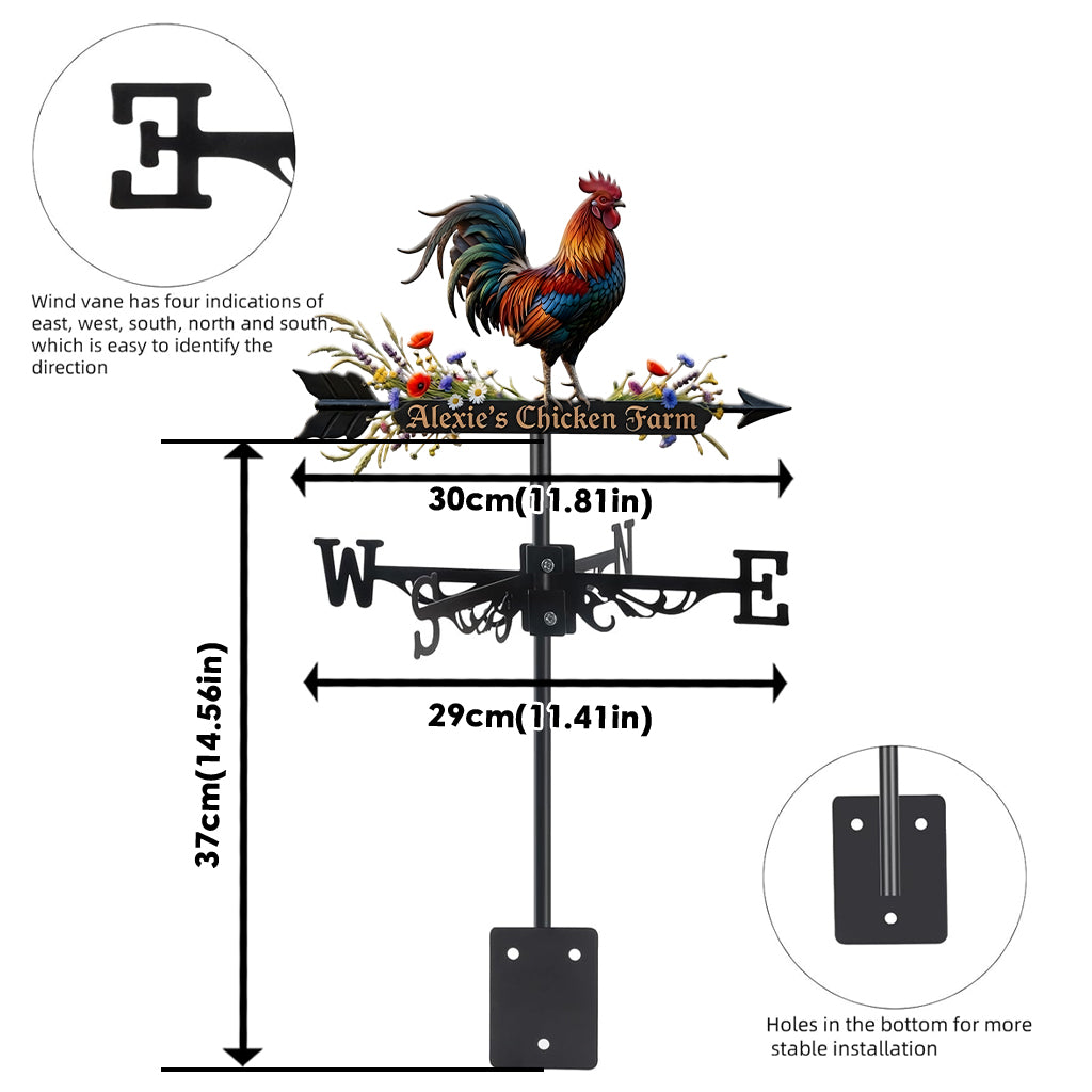 Coq - Girouette Personnalisée