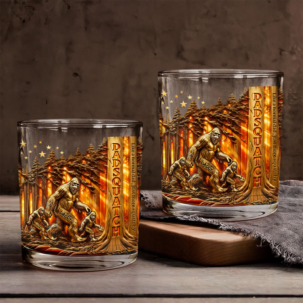 Dadsquatch - Verre à Whisky Personnalisé pour Papa