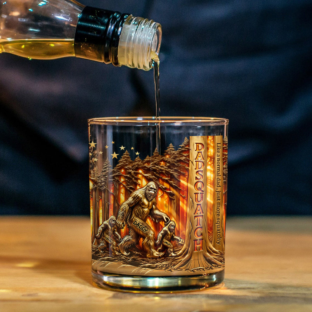 Dadsquatch - Verre à Whisky Personnalisé pour Papa