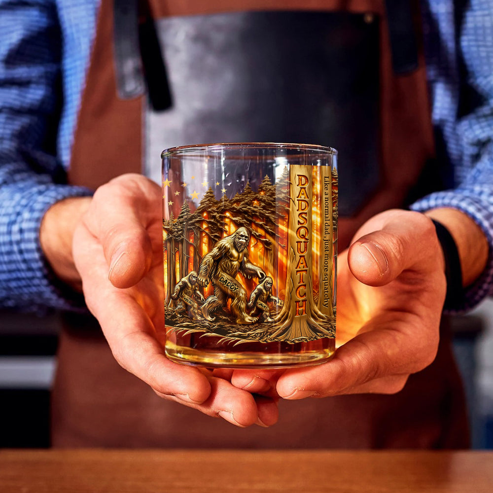 Dadsquatch - Verre à Whisky Personnalisé pour Papa