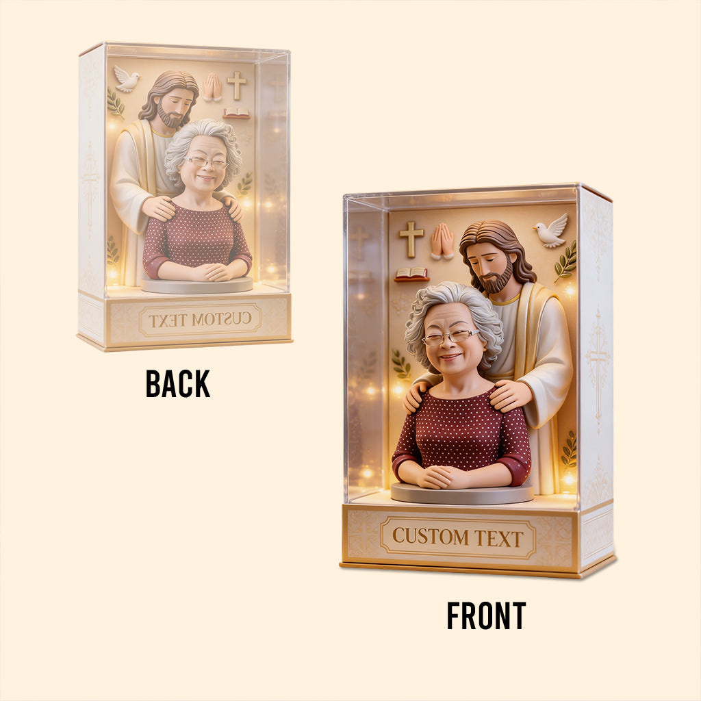 God Has You In His Arms - Personalized Christian Custom Shaped Acrylic Plaque