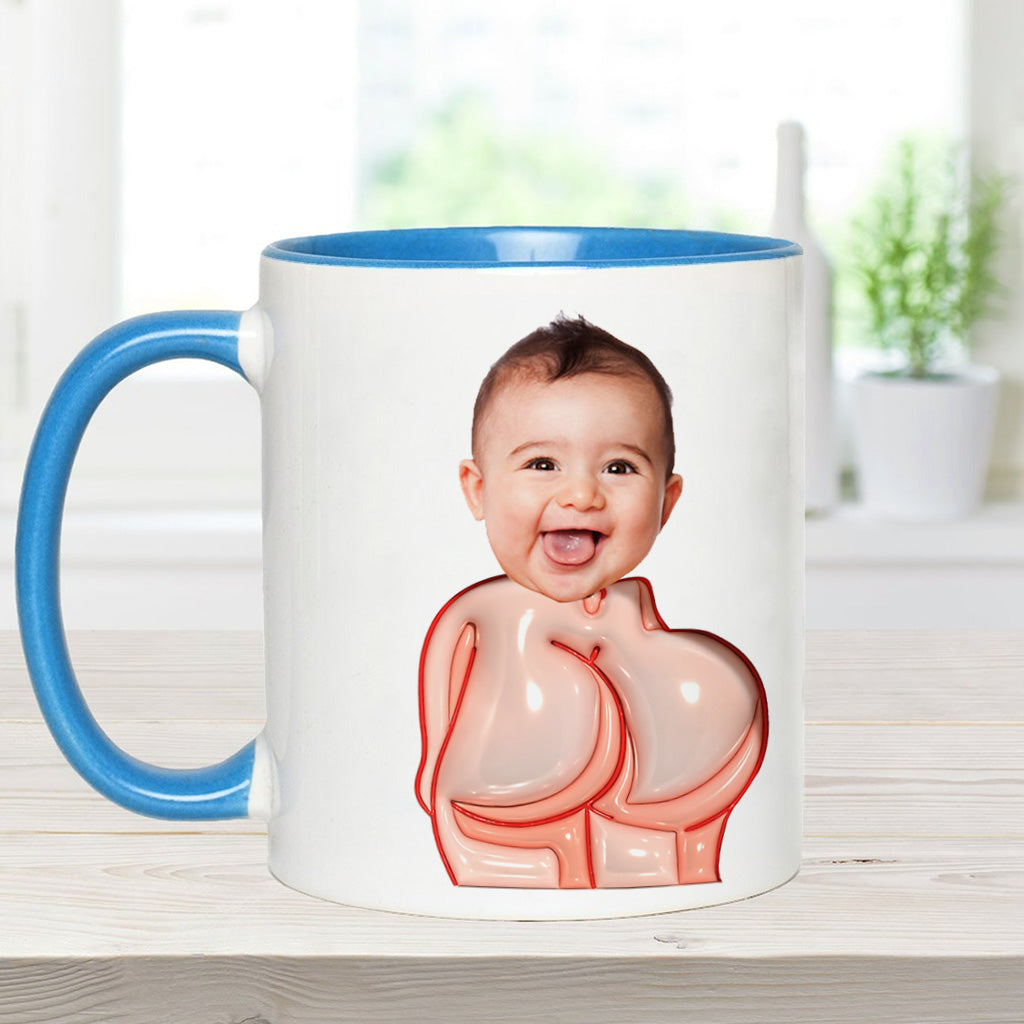 Funny Dad Gift - Dear Dad Thanks for Wiping My Butt and Stuff - Personalized Father Accent Mug