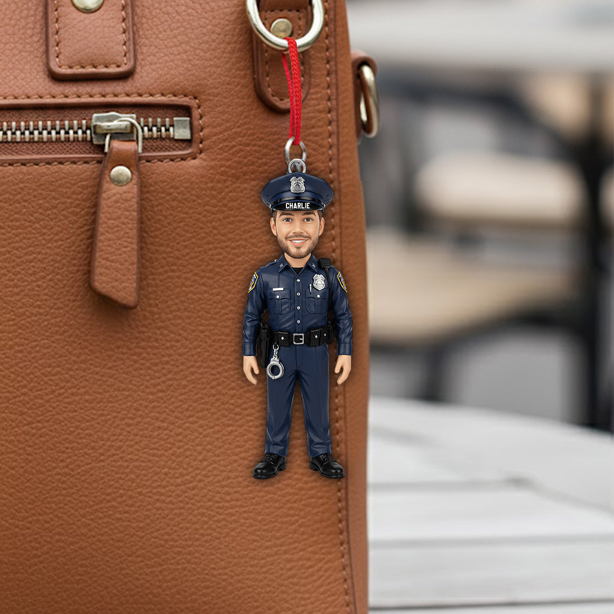 Fier d'être policier - Figurine de policier personnalisée en 3D