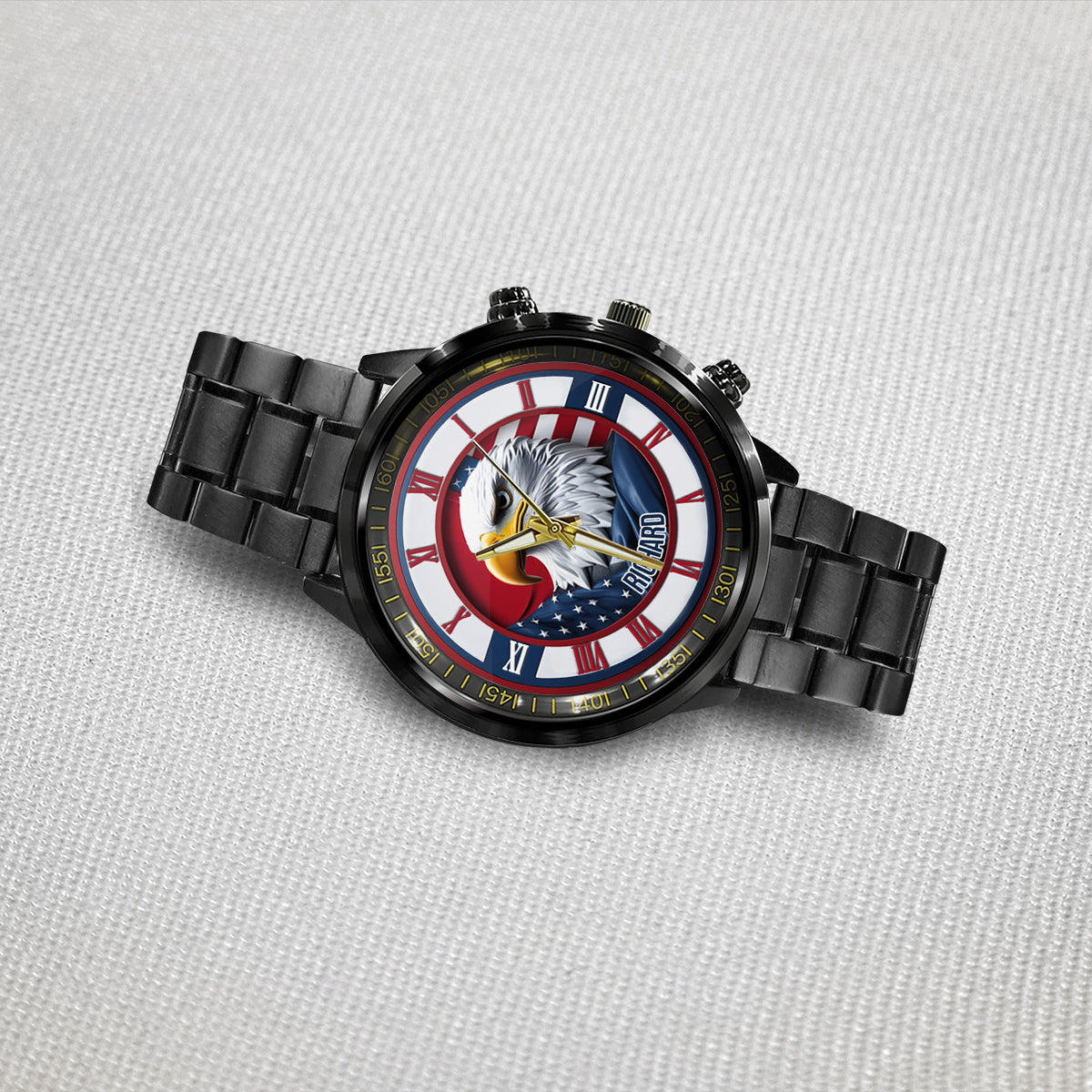 Terre de liberté - Montre-bracelet personnalisée Aigle à tête blanche