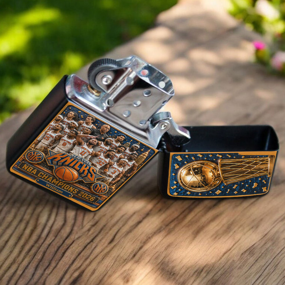 New York Basketball Champions - Personalized Trending Lighter