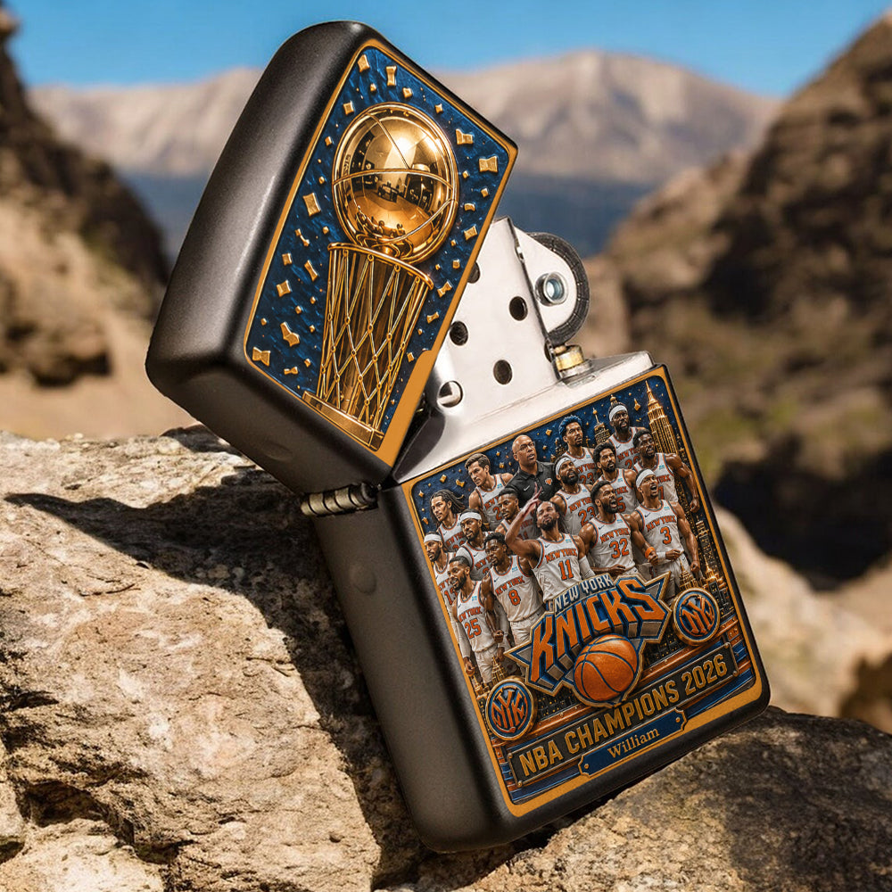 New York Basketball Champions - Personalized Trending Lighter