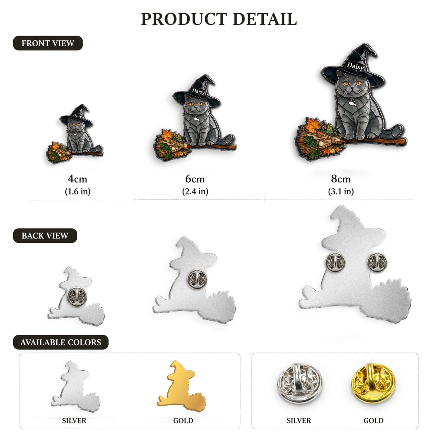 Ambiance Halloween - Épinglette en Émail Personnalisée 3D