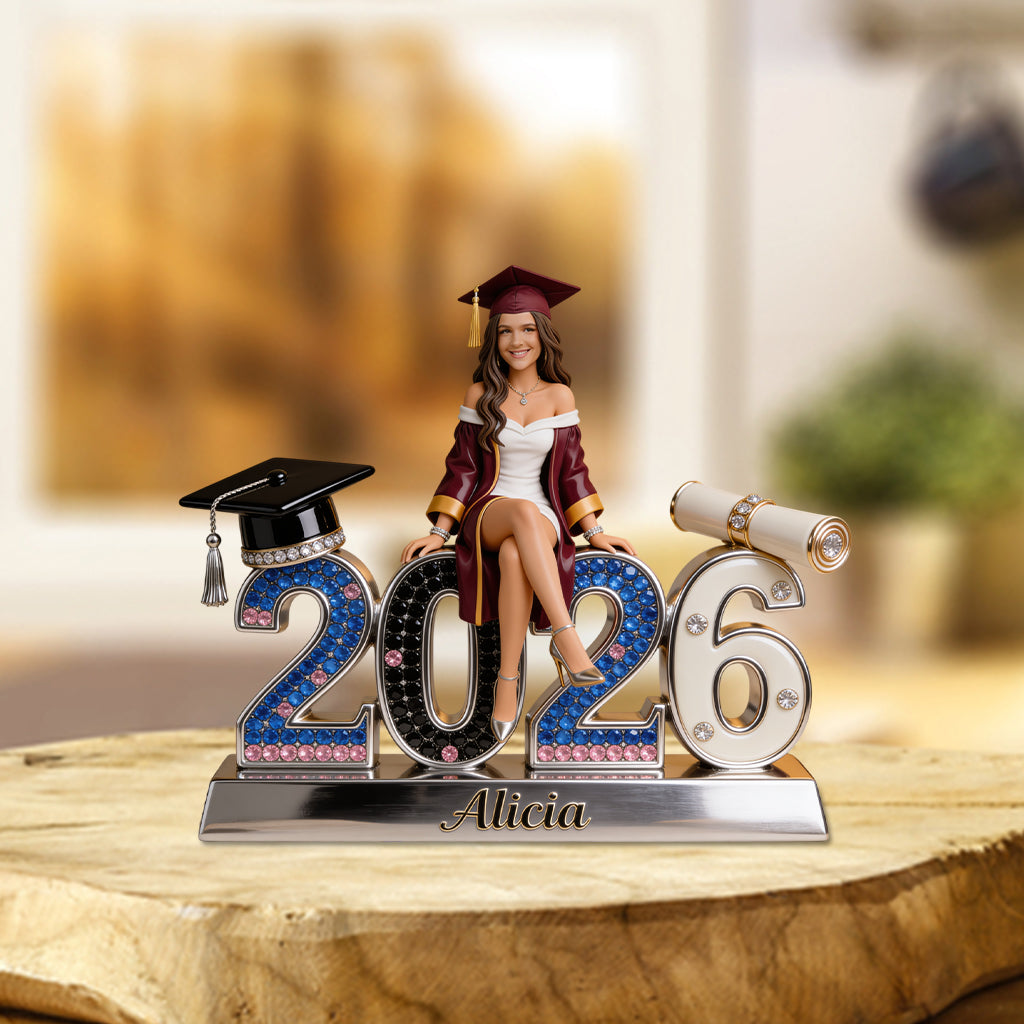 Custom Any Photo, Class Of 2026 - Personalized Graduation Custom Shaped Acrylic Plaque