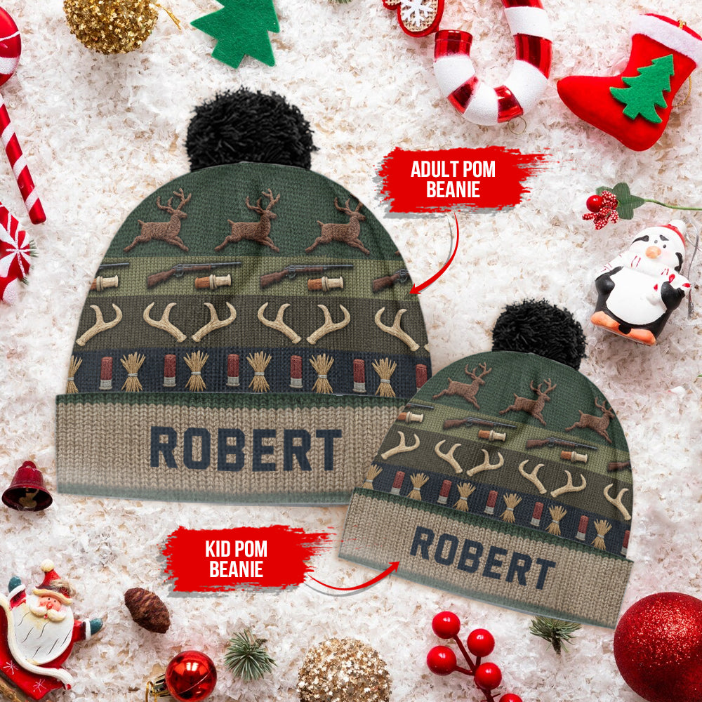 Deer Hunting Season - Personalized Hunting Beanie Hat