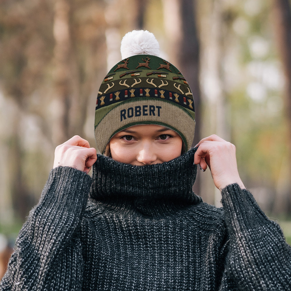 Deer Hunting Season - Personalized Hunting Beanie Hat