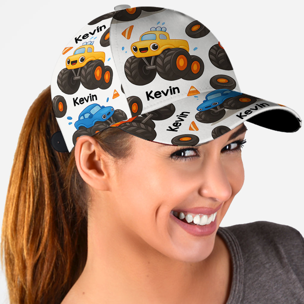 Cadeau mignon pour enfants Monster Truck - Casquette classique personnalisée pour enfant