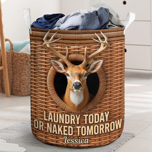 Laundry Today - Panier de rangement de chasse personnalisé