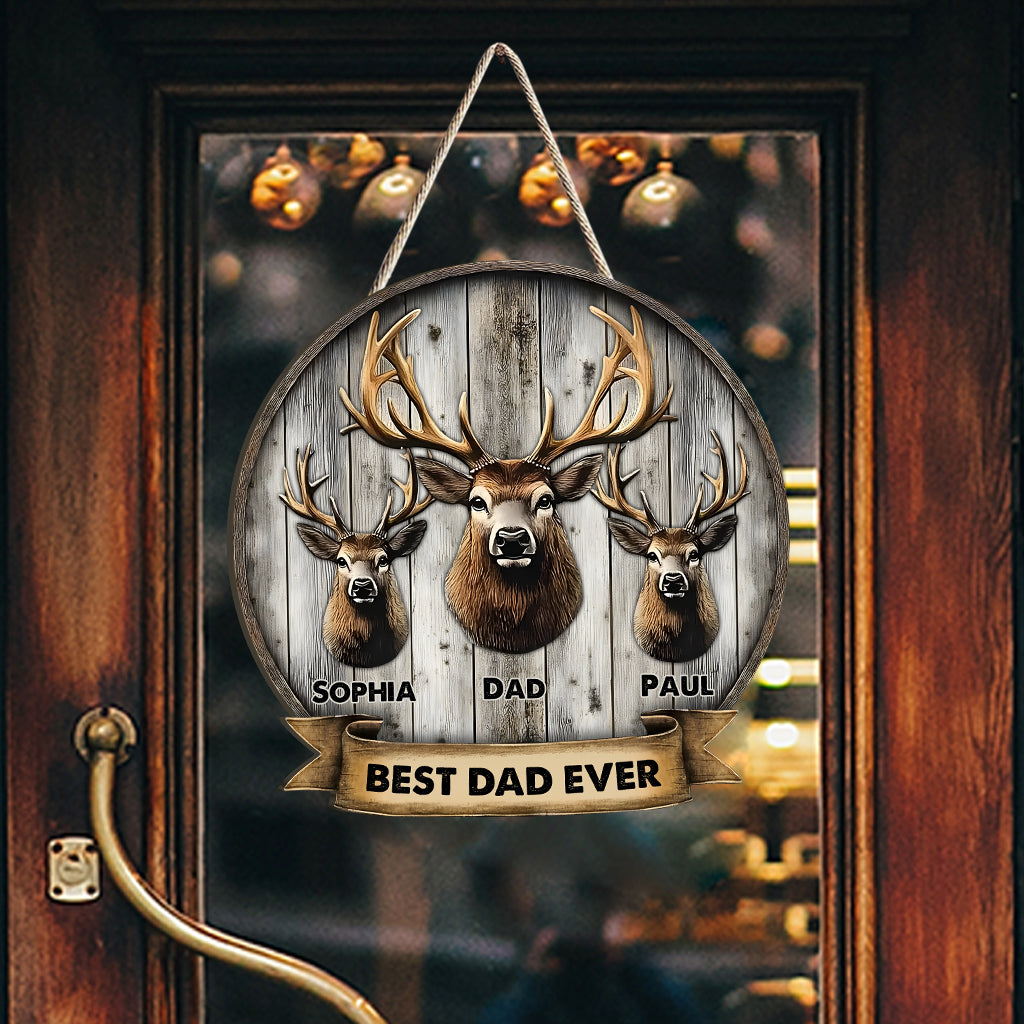 Cadeau idéal pour papa, grand-père, oncle… - Panneau en bois personnalisé sur le thème de la chasse