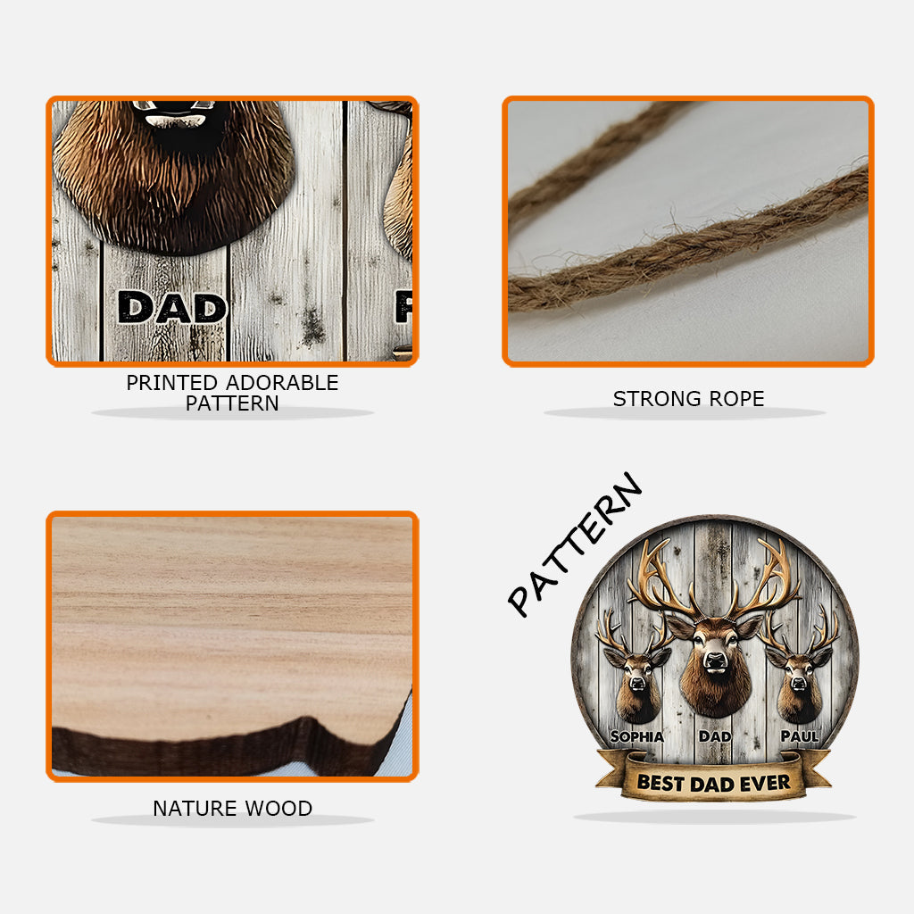 Cadeau idéal pour papa, grand-père, oncle… - Panneau en bois personnalisé sur le thème de la chasse