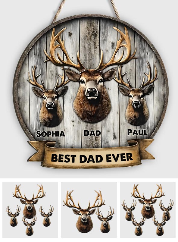 Cadeau idéal pour papa, grand-père, oncle… - Panneau en bois personnalisé sur le thème de la chasse
