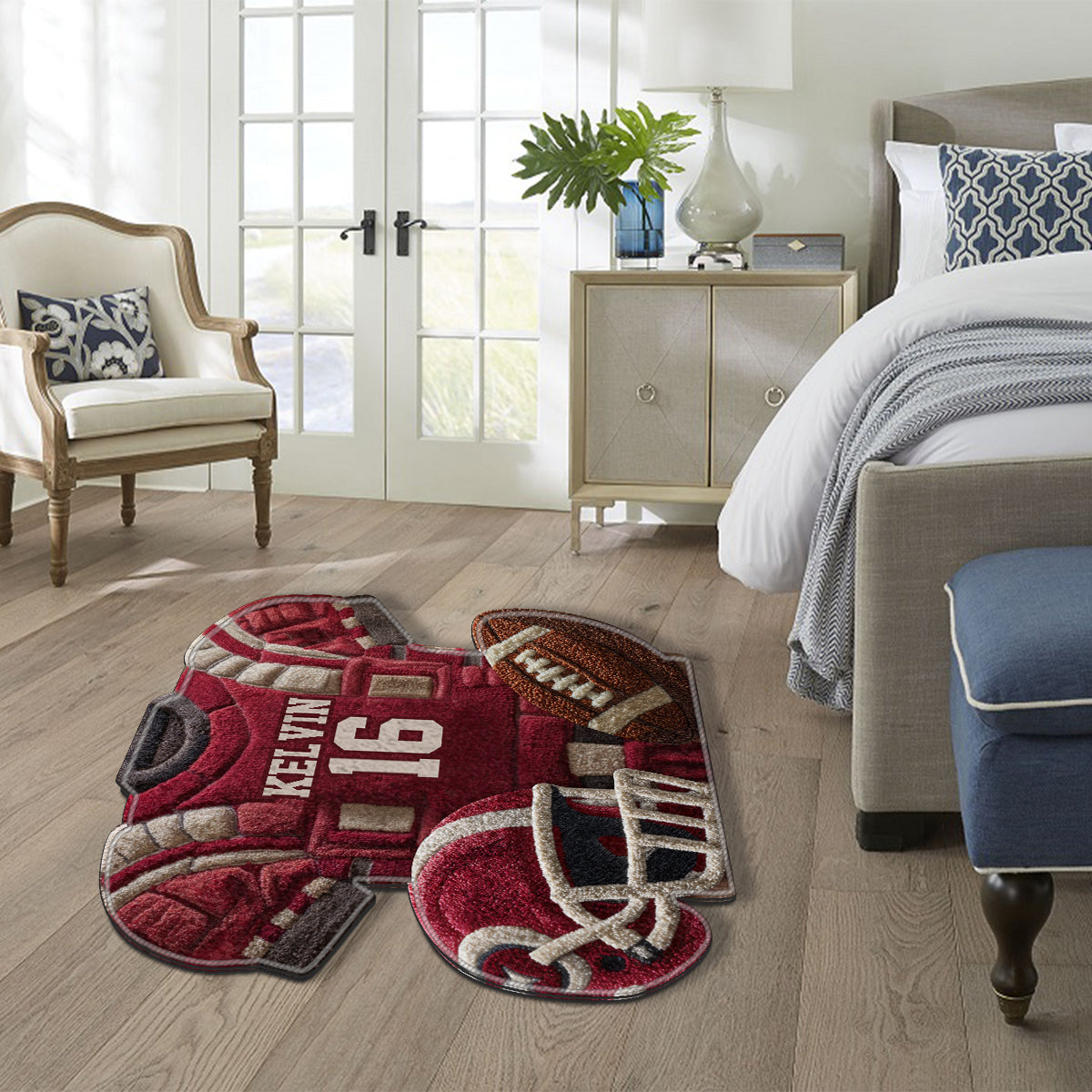 Passionné de football ? Tapis de football personnalisé antidérapant et tufté