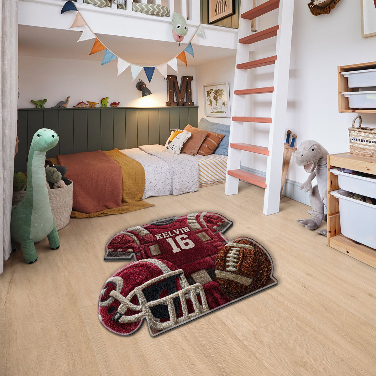 Passionné de football ? Tapis de football personnalisé antidérapant et tufté