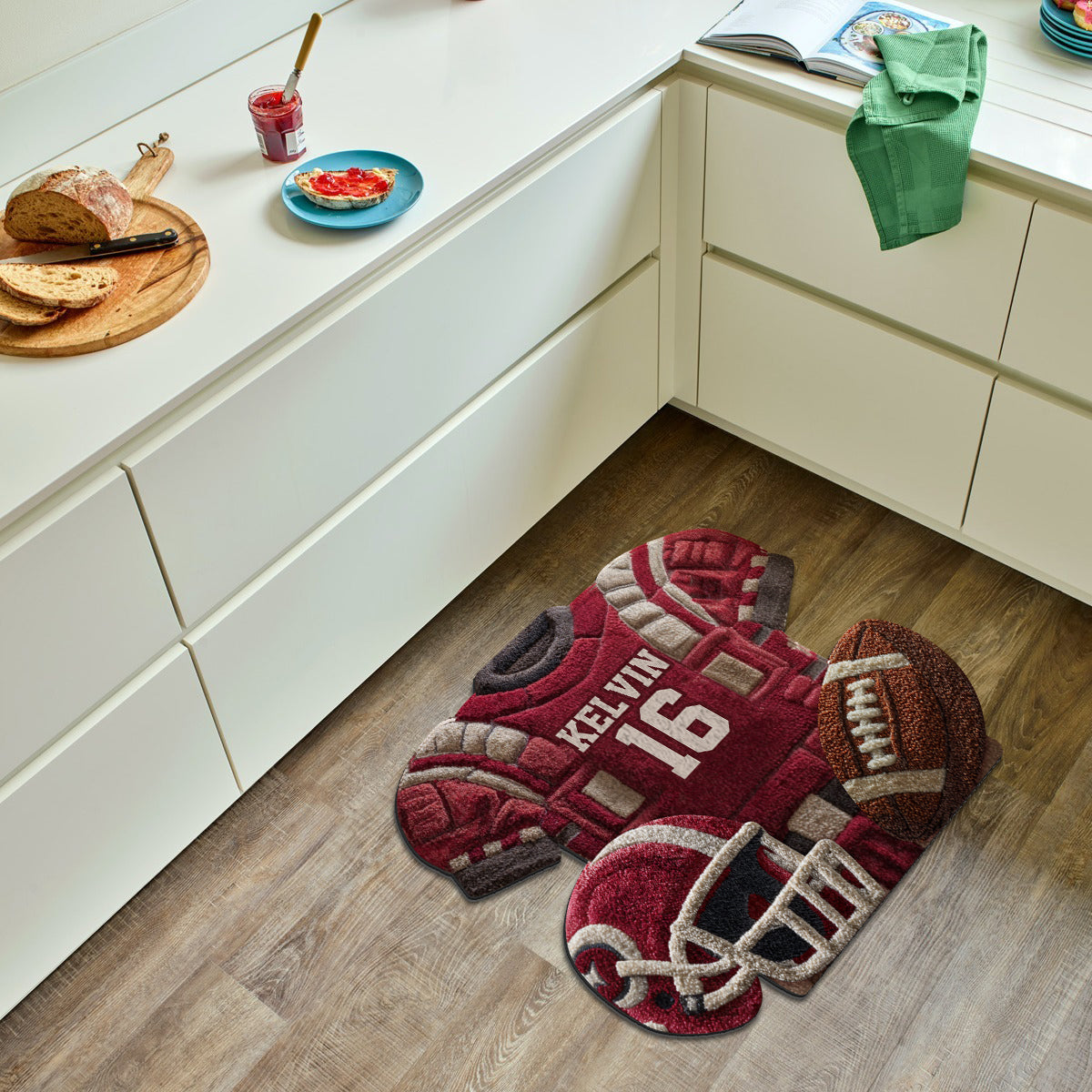 Passionné de football ? Tapis de football personnalisé antidérapant et tufté