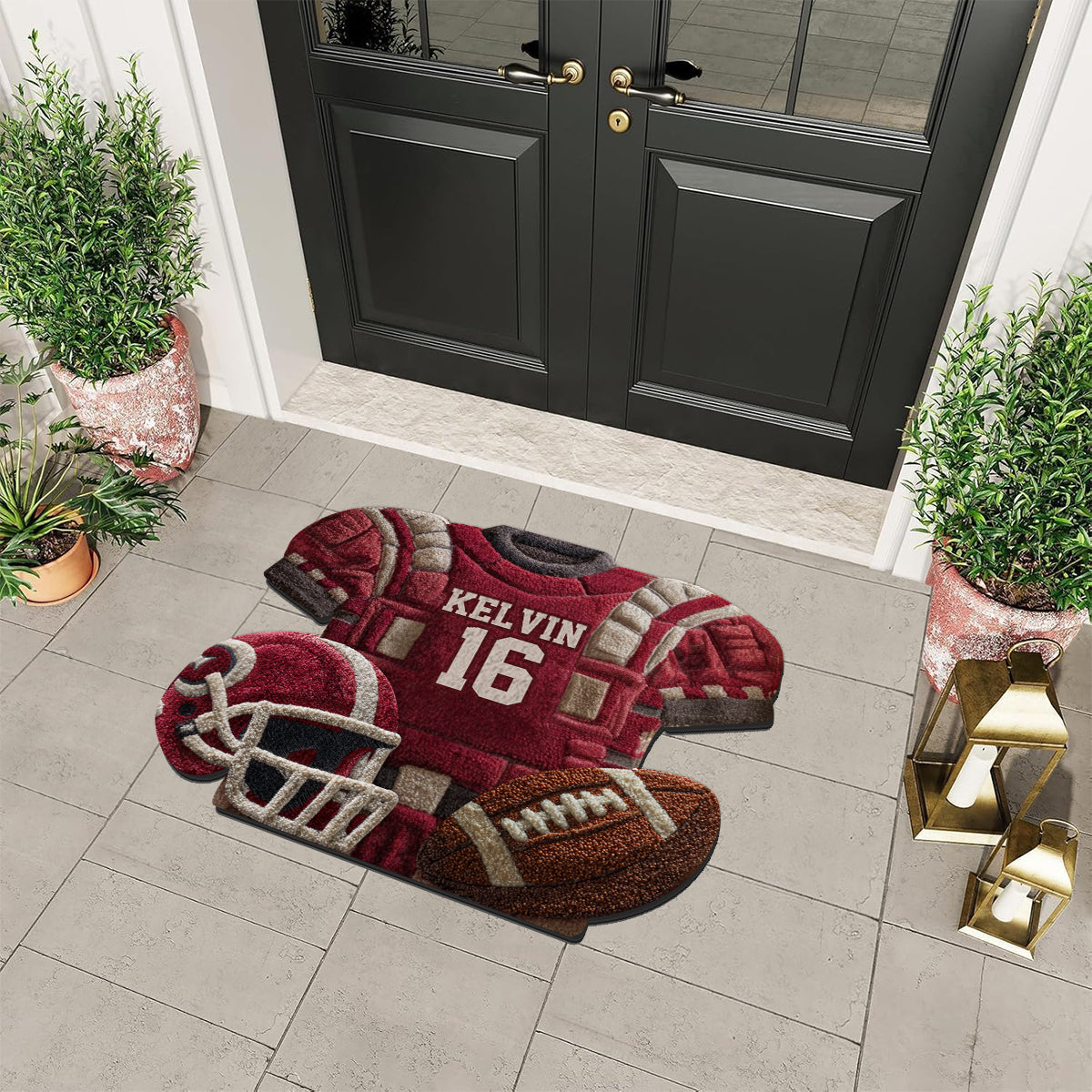 Passionné de football ? Tapis de football personnalisé antidérapant et tufté