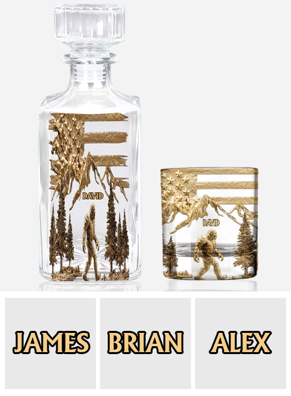 Sasquatch - Coffret carafe à whisky personnalisée