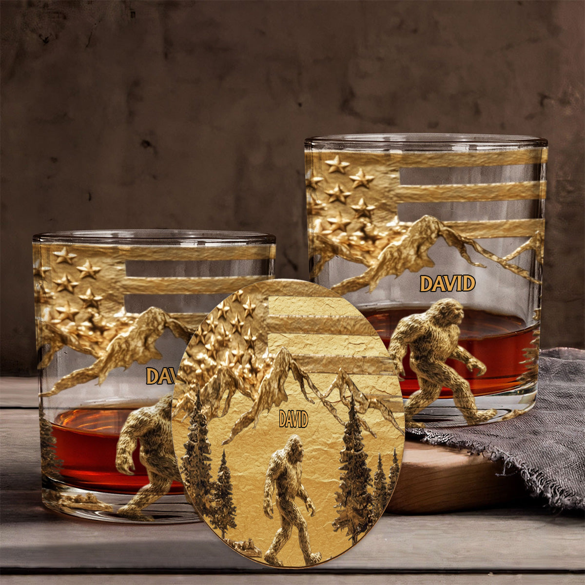 Sasquatch - Verre à whisky personnalisé