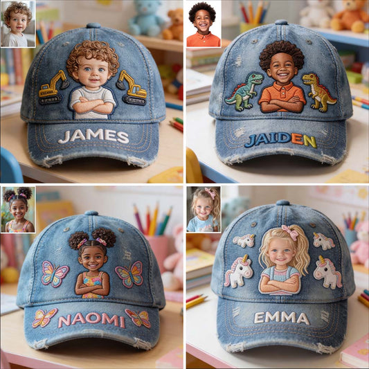 Photo Personnalisée - Casquette Classique Enfant Personnalisée