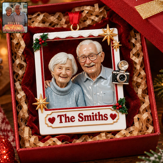 Christmas Decor, Couple Gift, Christmas Gift Idea - Personalized Couple Premium 3D Ornament