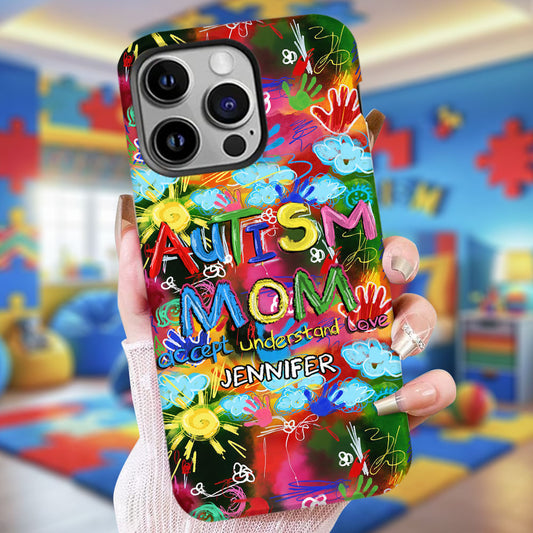 Autism Mom - Personalized Autism Awareness Full Print Phone Case