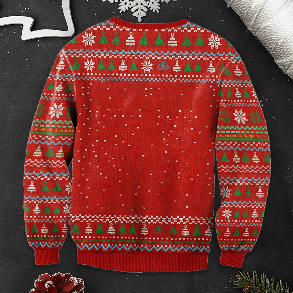 Oh What Fun It Is To Ride Jumpe - Personalized Cycling Ugly Sweater