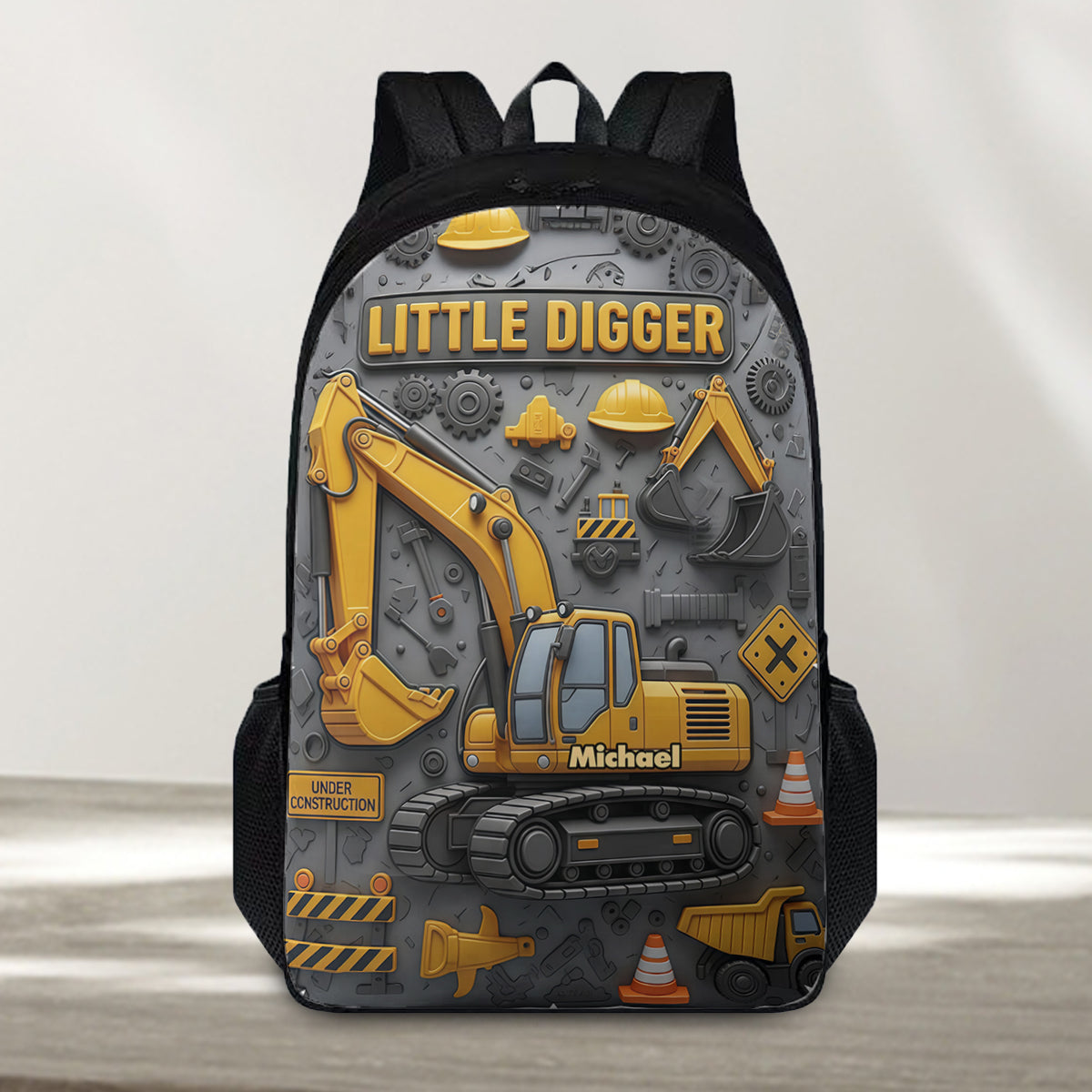 Littie Digger - Personalized Kid Backpack Lunch Bag Pencil Case Set