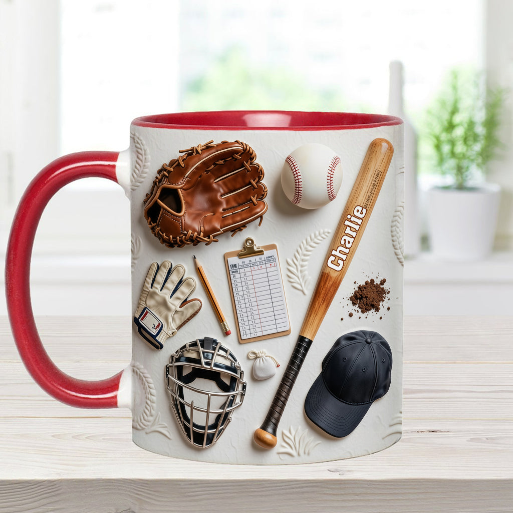 Aimez-vous le baseball ? Mug et sous-verre personnalisés sur le thème du baseball